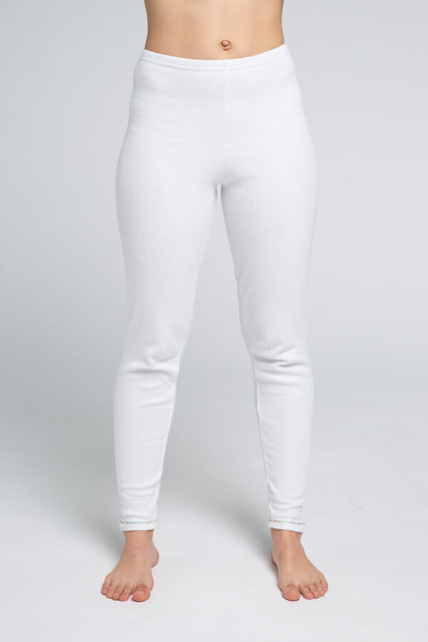 Caleçon Long Thermique Garçon Timone - 100% Coton - Pack De 2 - Blanc - Taille 134